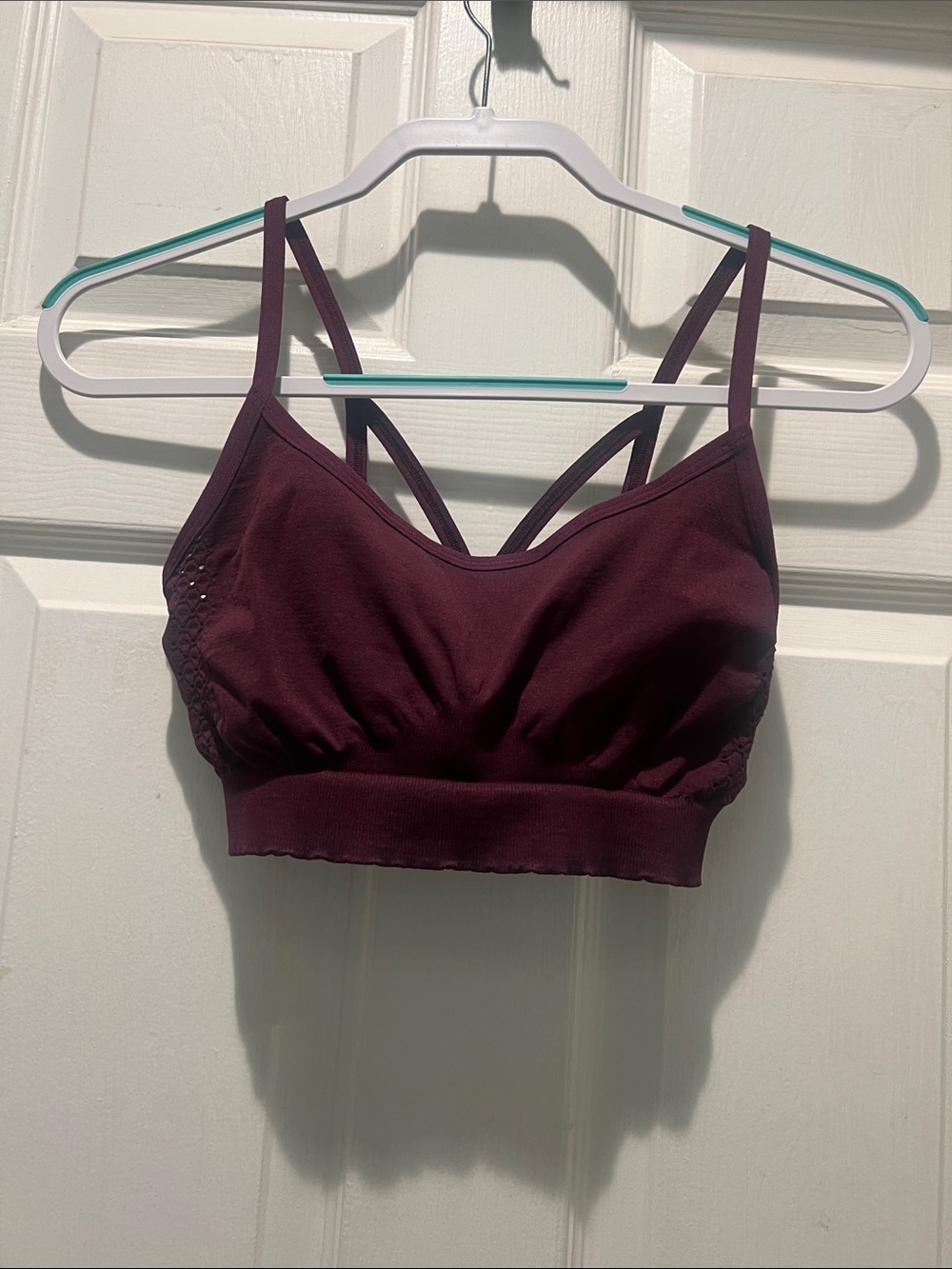 Love steady Wire-Free Strappy Bralette in Deep Plum